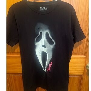 Ghost Face Official Horror Movie T-Shirt Scream Halloween Graphic‎ Tee M